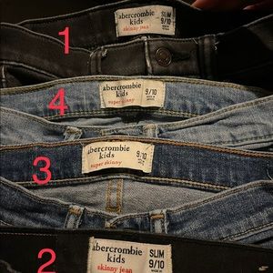 Boys Abercrombie Jeans 9/10